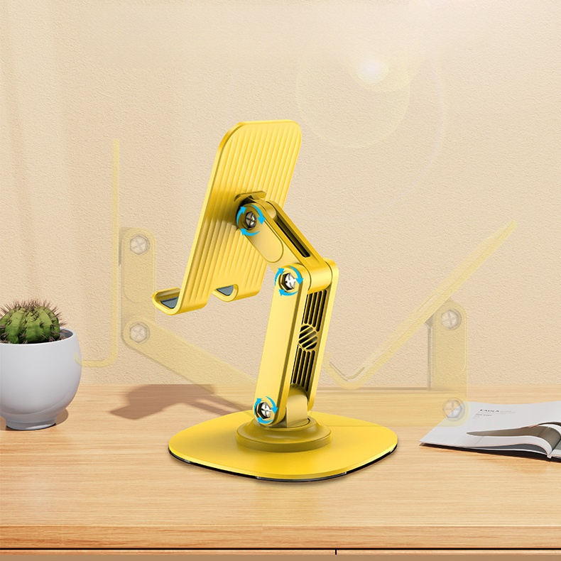 Faltbarer Metall-Tablet-Ständer, drehbarer Handyhalter