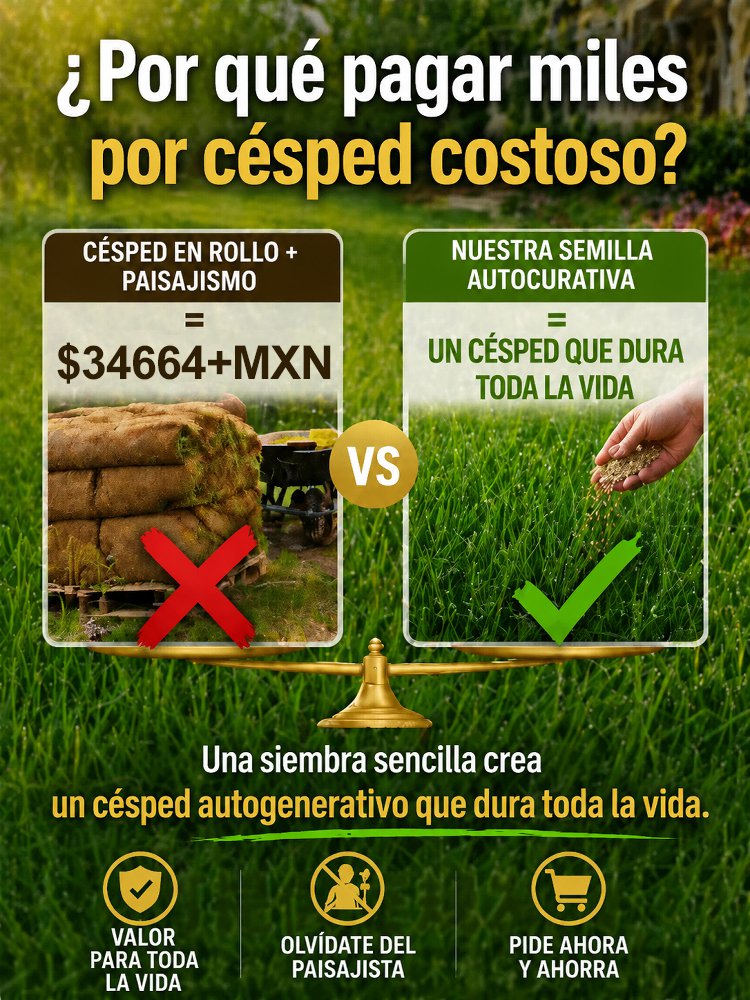 JS-[Tasa de germinación del 99% en 7 días] Semillas de césped multivariedad
