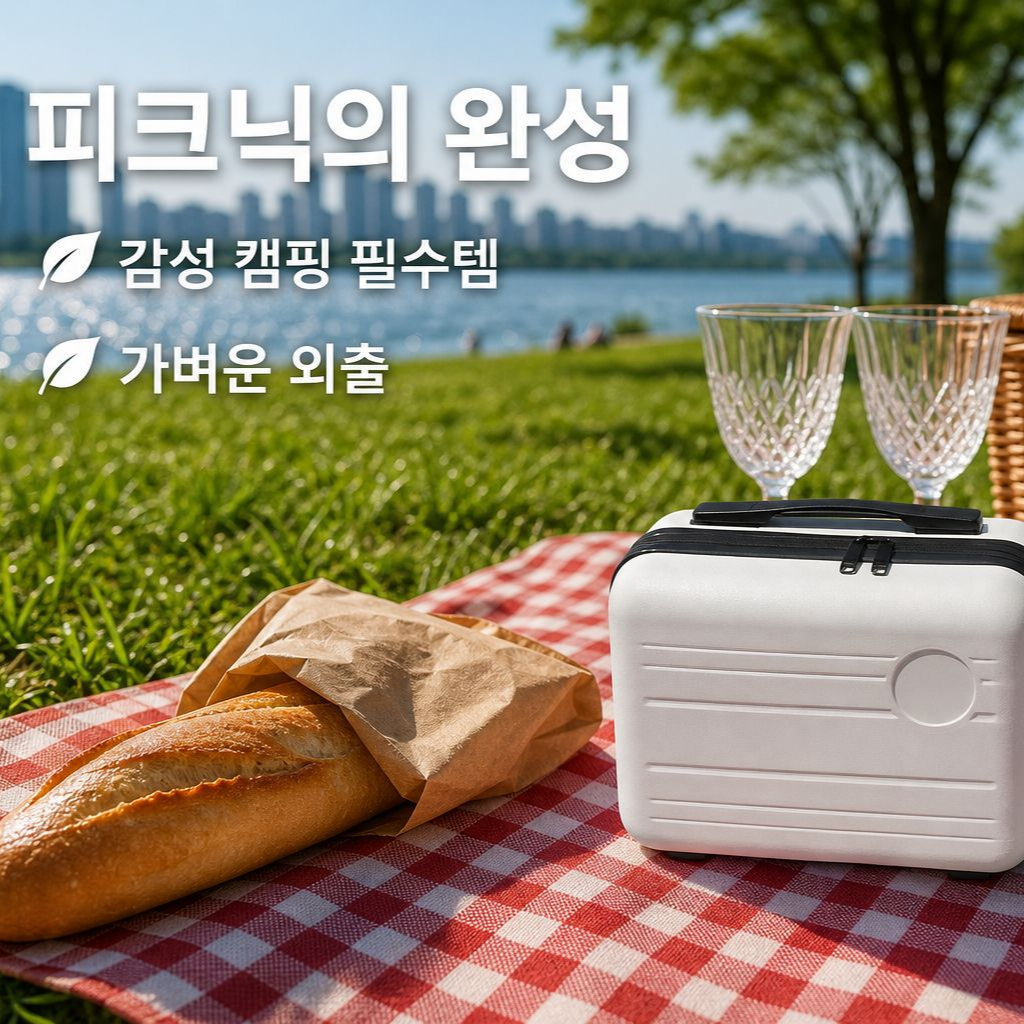 트렌디한 미니 캐리어 캠핑 출장용 가방