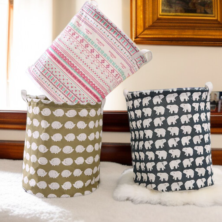 Faltbarer Stoffaufbewahrungskorb für Kleidung