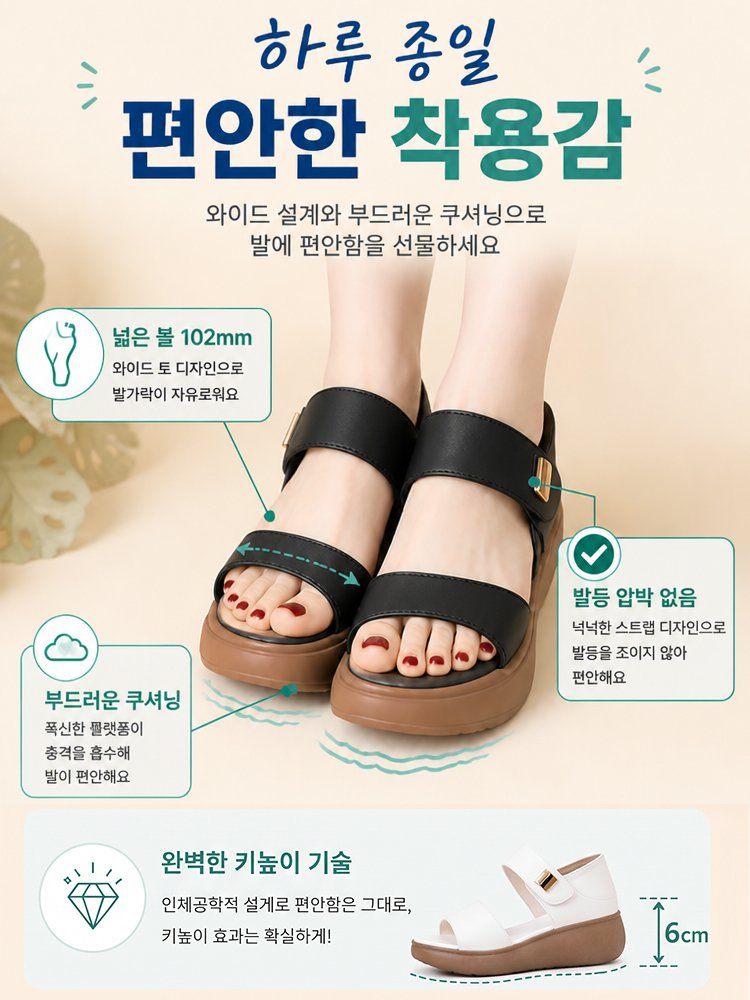 미니멀 로만 스타일 샌들