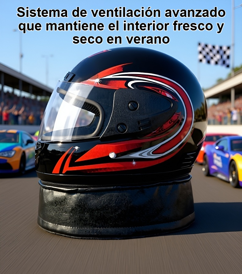 Casco de seguridad para motocicleta de cobertura total frontal