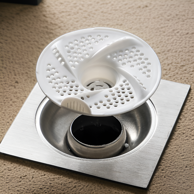 バスルーム用防臭渦巻き排水口カバー