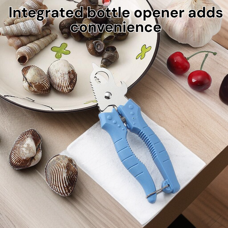 Upgraded dual-purpose with bottle opener, snail scissors and snail forging screw pliers