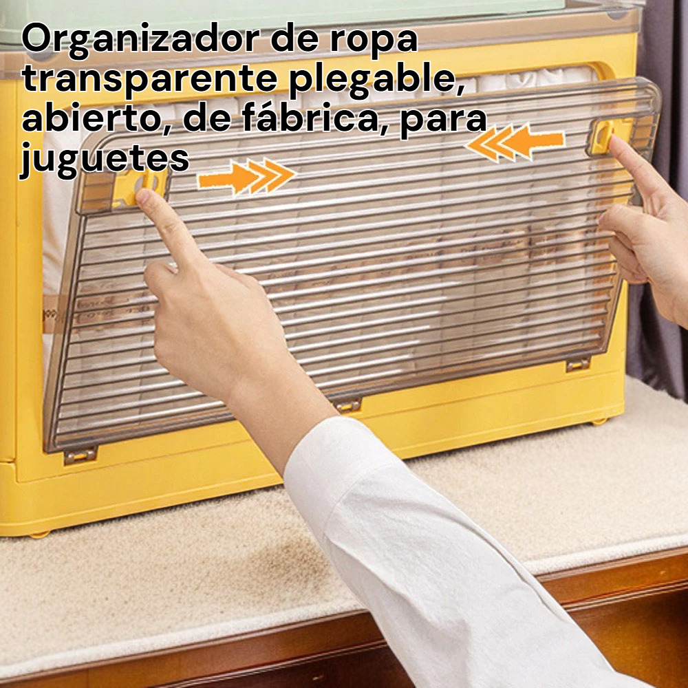 Contenedor organizador grande y plegable para ropa, artículos de camping, y juguetes Lego