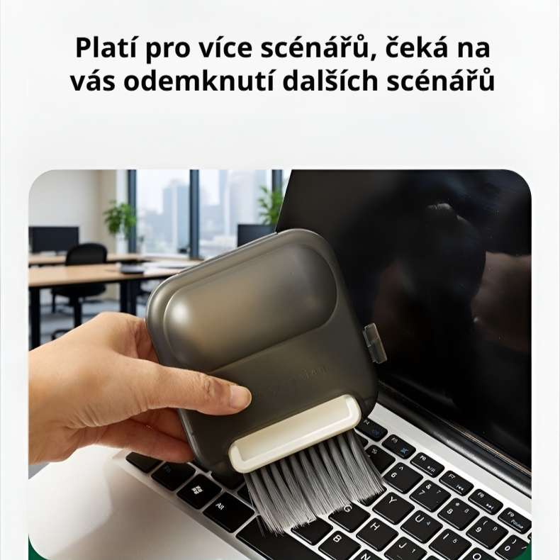 Čistící kartáček na klávesnici a úzké prostory do auta