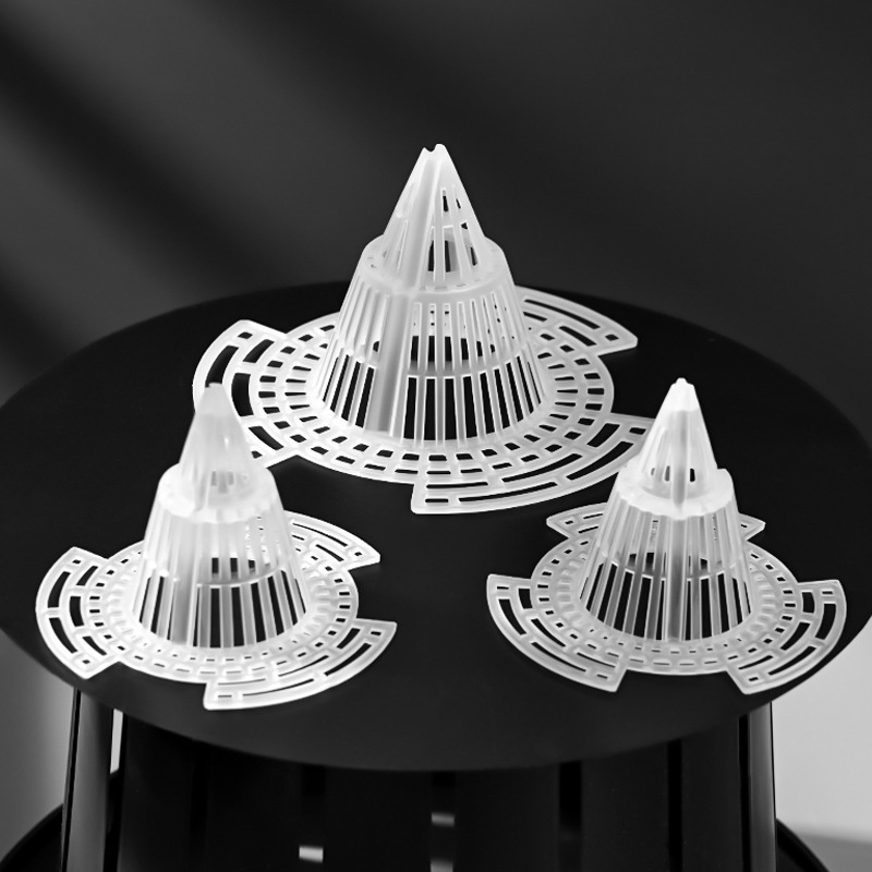 通気性抜群の円錐型鉢底ネット・根腐れ防止マット