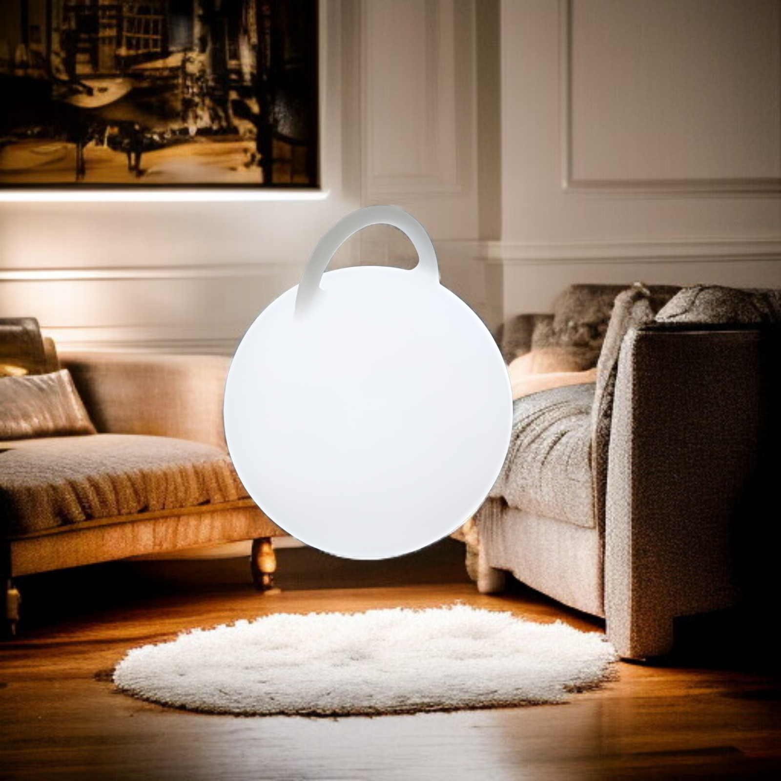 球形デザインの間接照明 ポータブルボールライト