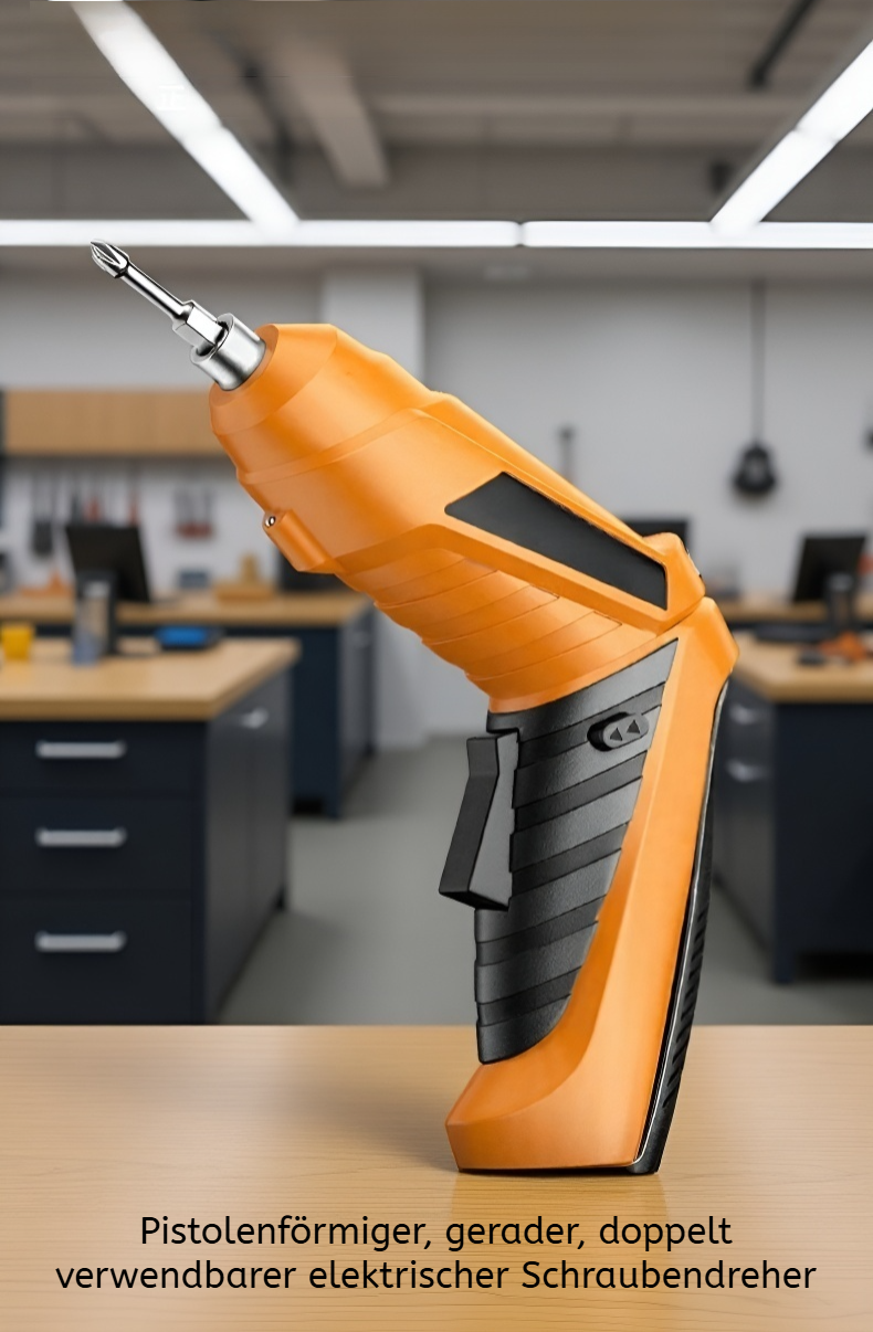 Wiederaufladbarer Mini-Elektroschrauber mit Zubehör für den Hausgebrauch