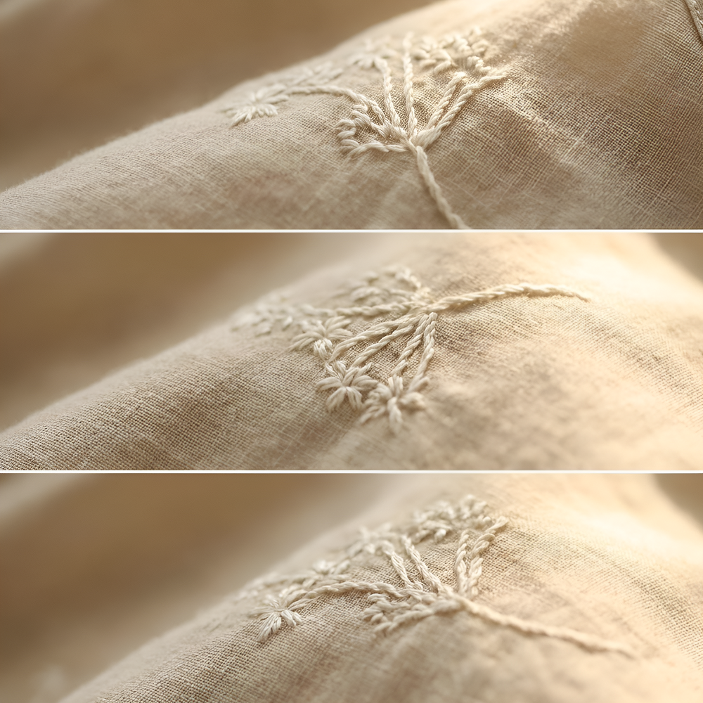 気質パッチワークデザイン スリム見せ文芸風レディースシャツ