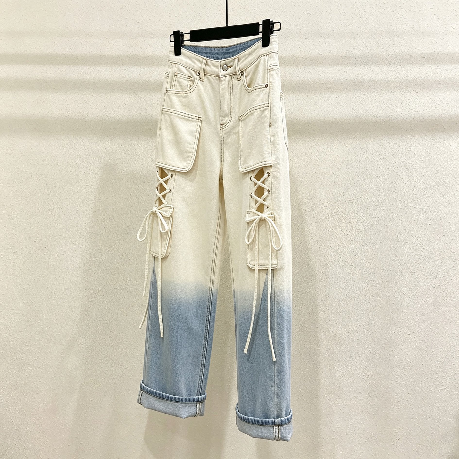 그라데이션 타이업 카고 진