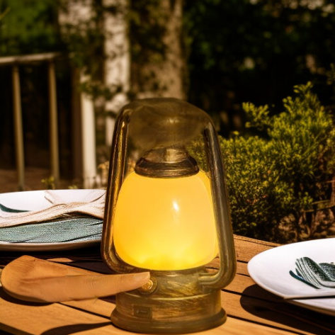 Multifunctional Waterproof Camping Lamp, Vintage Style Rechargeable Lantern, Ultra-long Battery Life