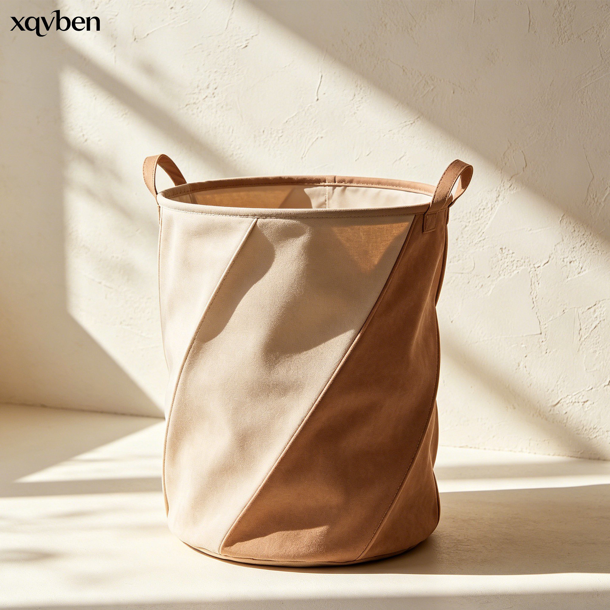 Set of three foldable fabric laundry baskets