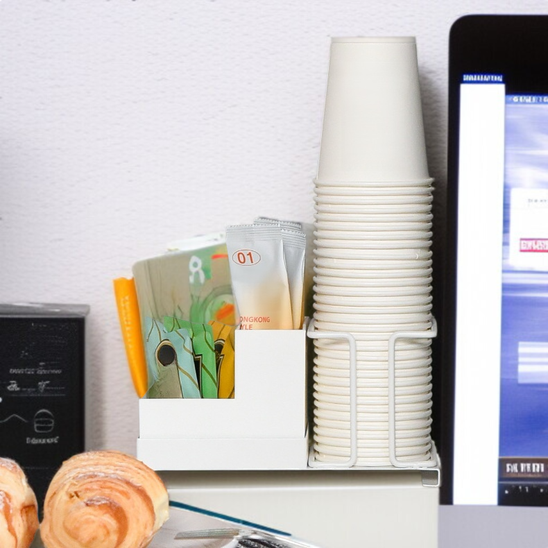 Home Bar Tischplatte Organizer Einwegbecher Fach Tee Box Kaffee Zucker Bar Teebeutel Organizer