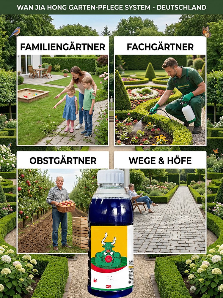 【Hochkonzentriertes Herbizid】8x schneller, wurzeltief vernichten, 100% biologisch abbaubar