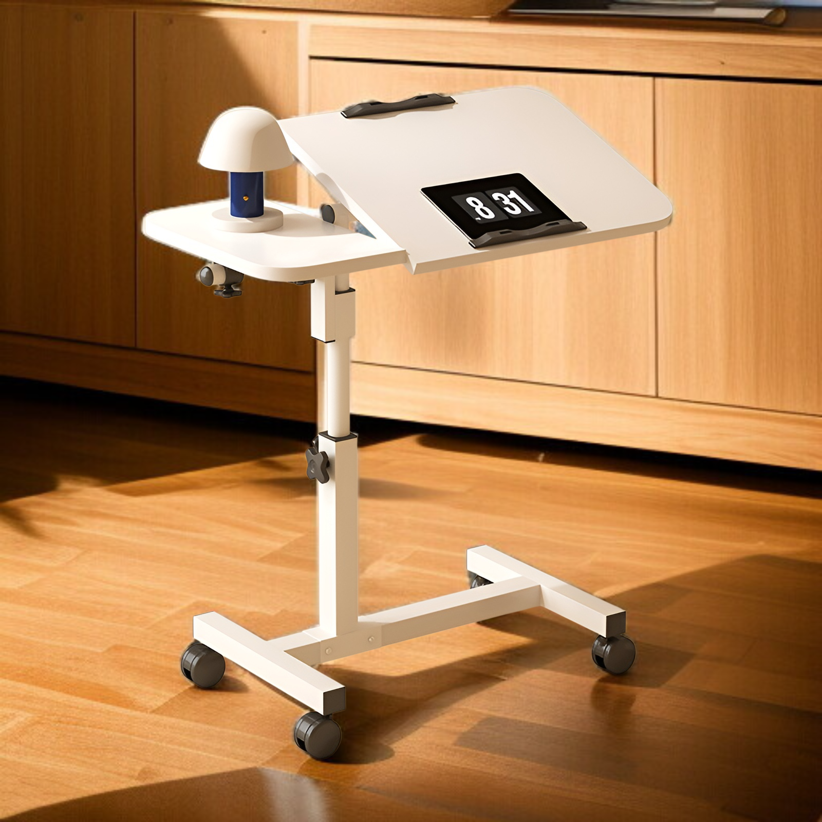 Folding computer table stand floor reading puzzle stand lazy easy lifting movable bedside table