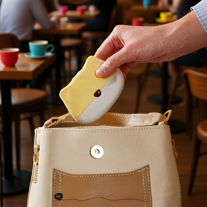 비스코스 소재 롤러의 근접 사진