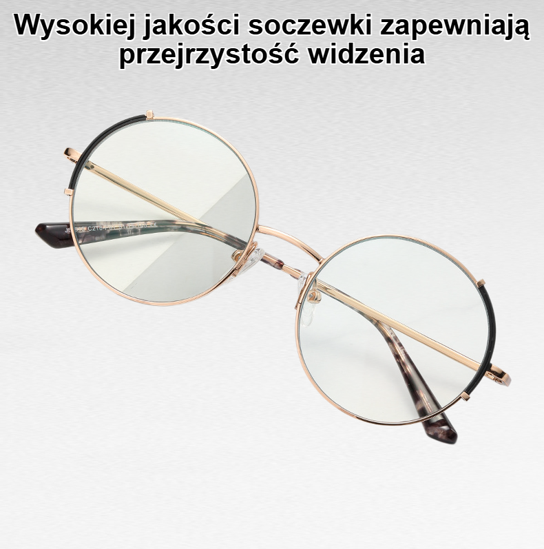 Stylowe okulary komputerowe z filtrem niebieskiego światła