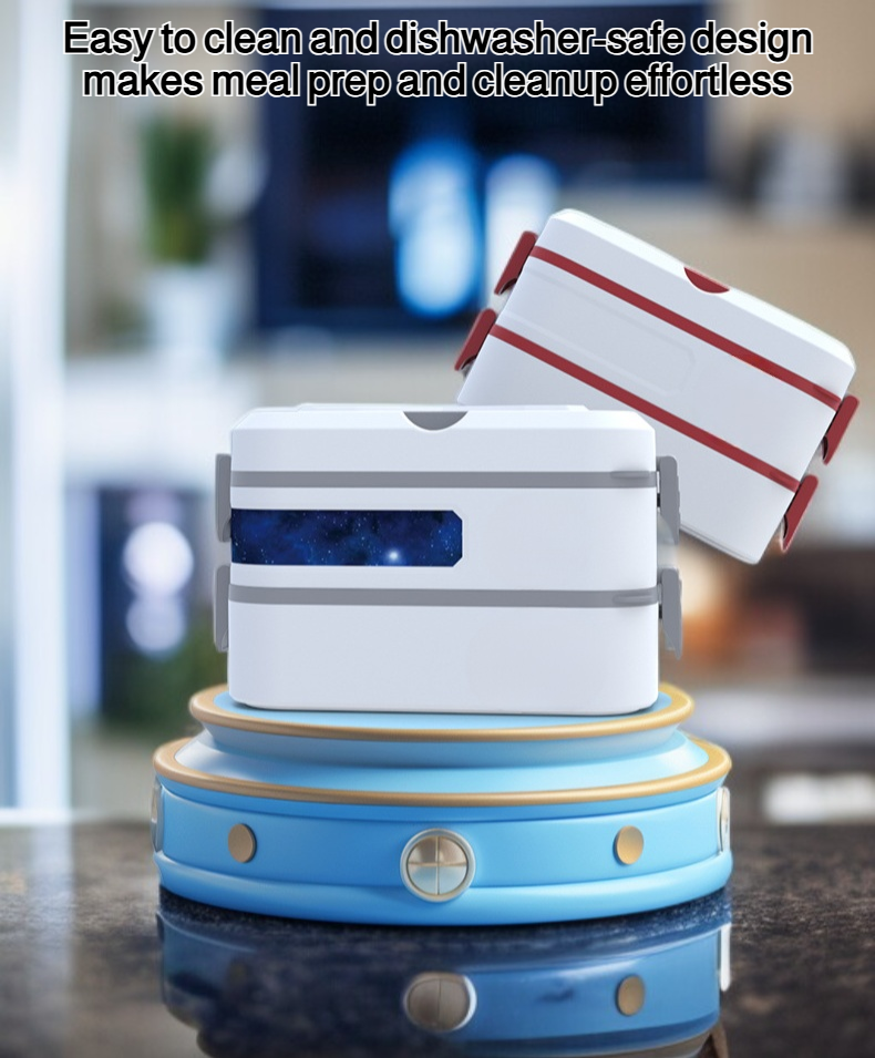 Multi-compartment 304 stainless steel lunch box with lid