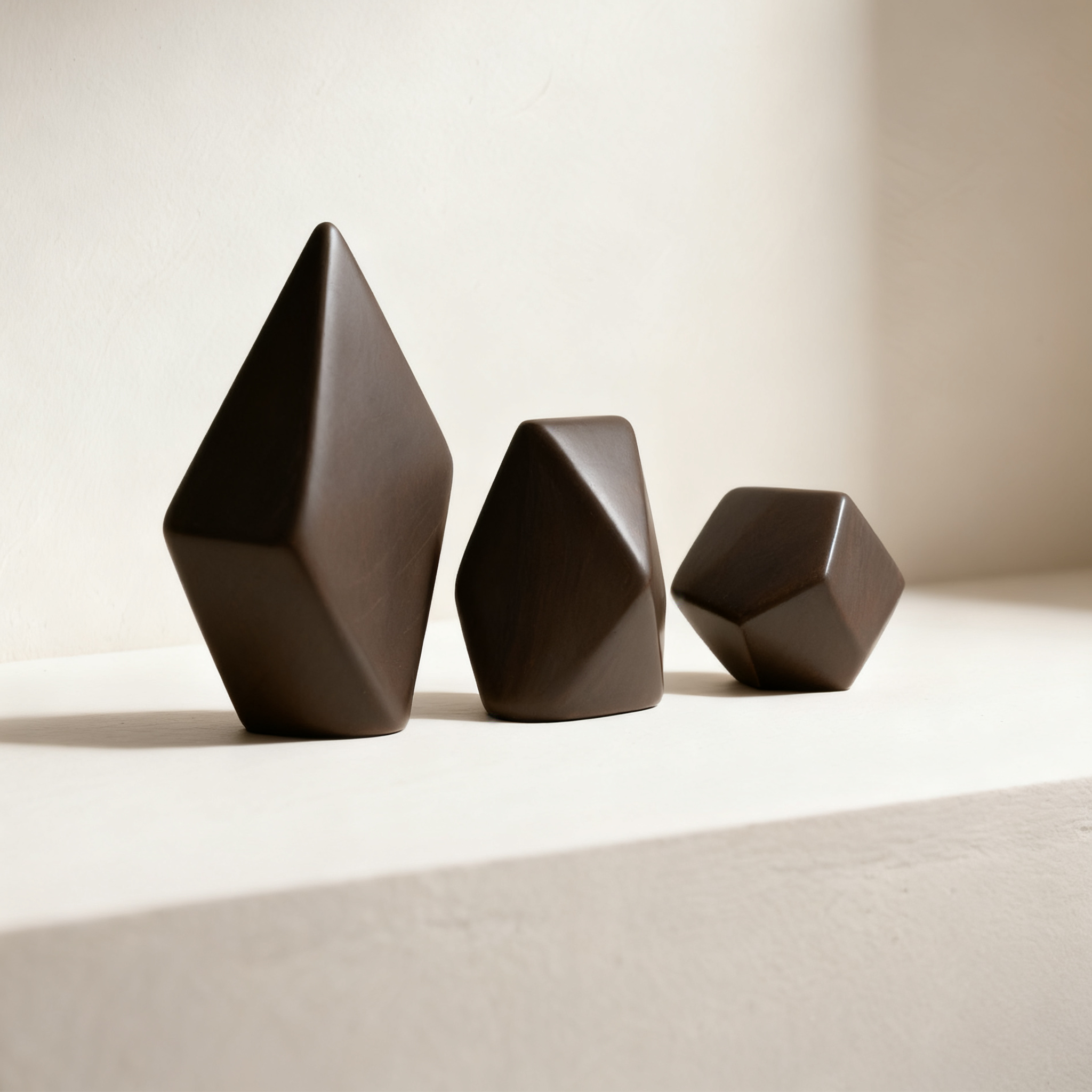 모던 심플 기하학 도자기 장식 세트