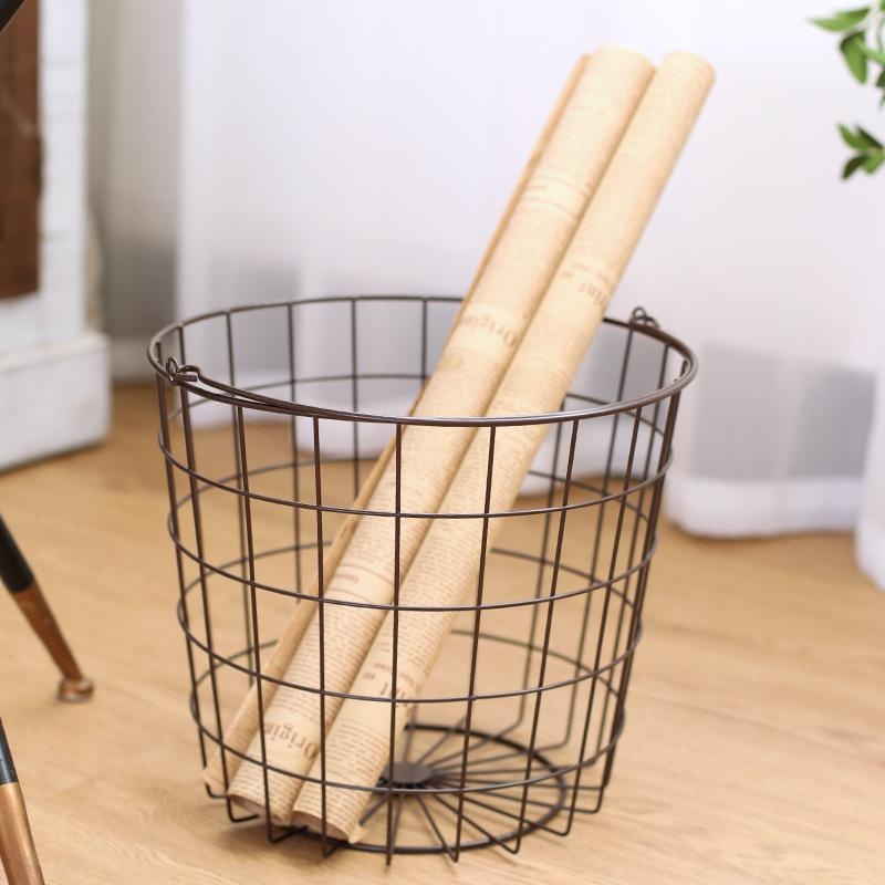 Vintage Metallkorb für Zeitungen, Magazine, Brot und Früchte – Multifunktionaler Aufbewahrungskorb