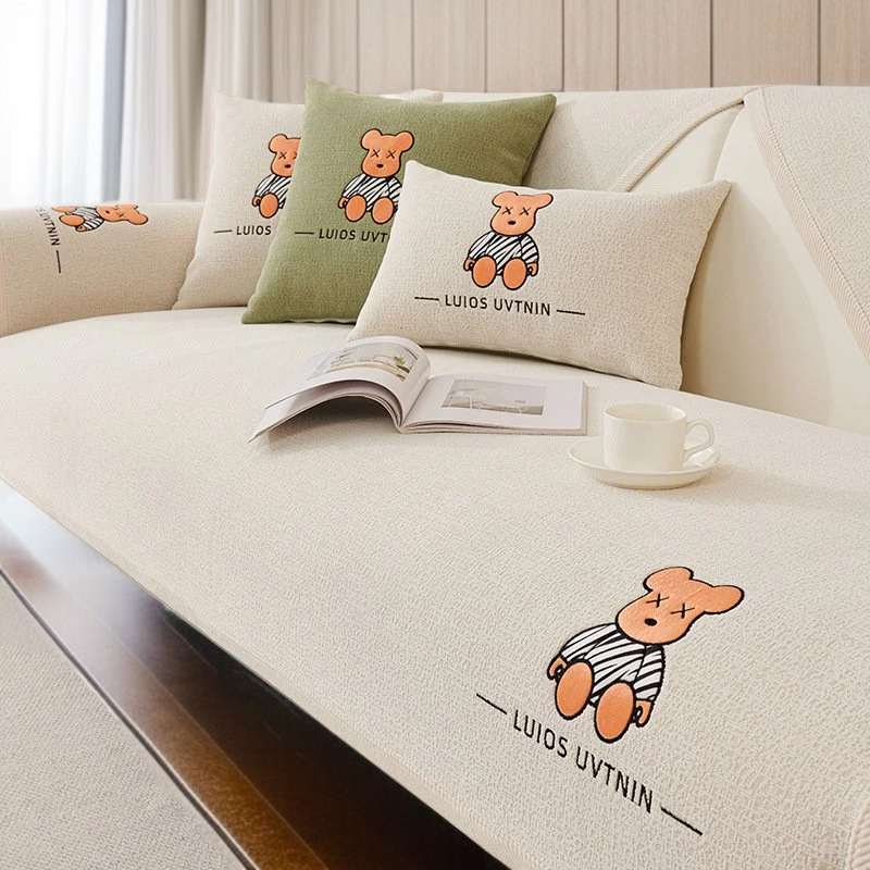 샤닐 소파 패드 커버 미끄럼 방지 방석 등받이 컴포트 소파 패드 커버 패드