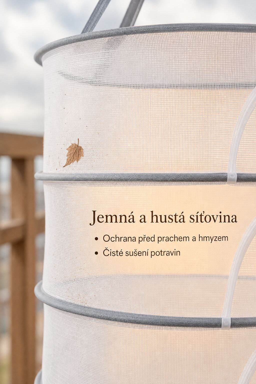 Lehký a skladný sušicí koš na oblečení
