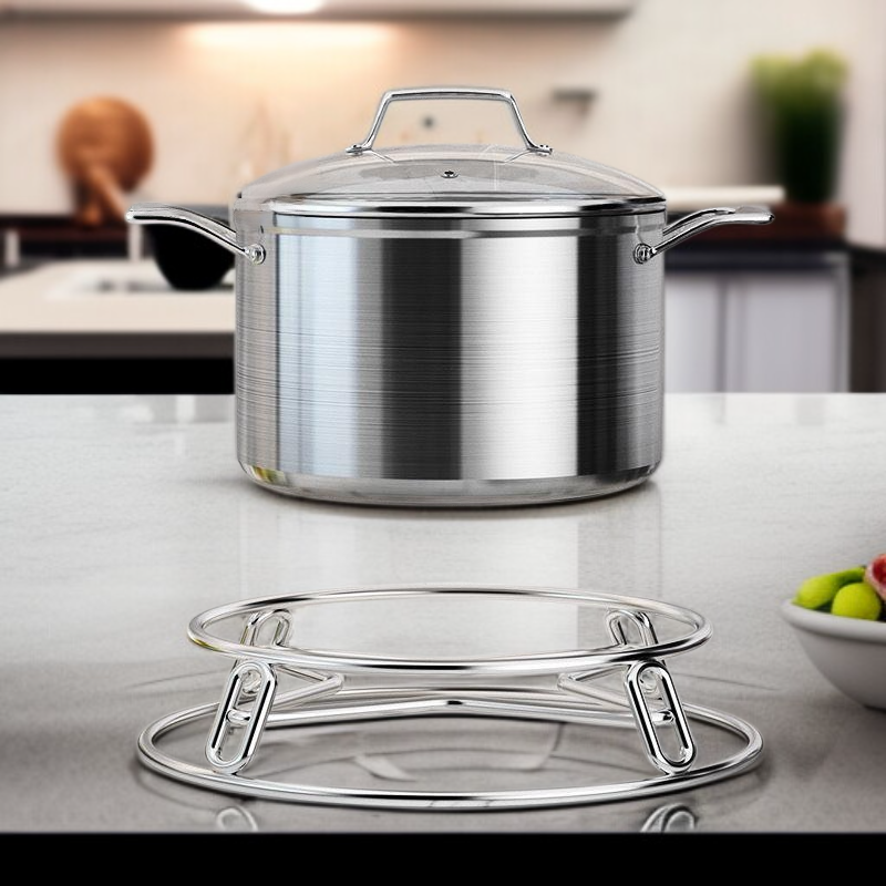 Kitchen Extra Thick 304 Stainless Steel Anti-Scald Heat Insulation Steaming Rack Pot Pad