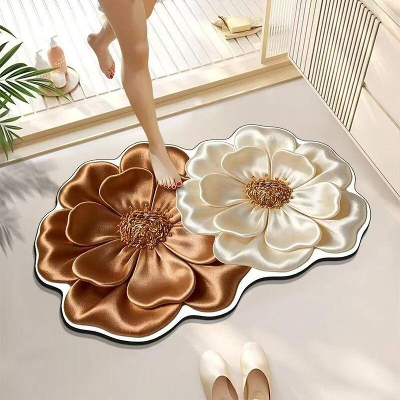 편안한 규조토 나비꽃 발매트