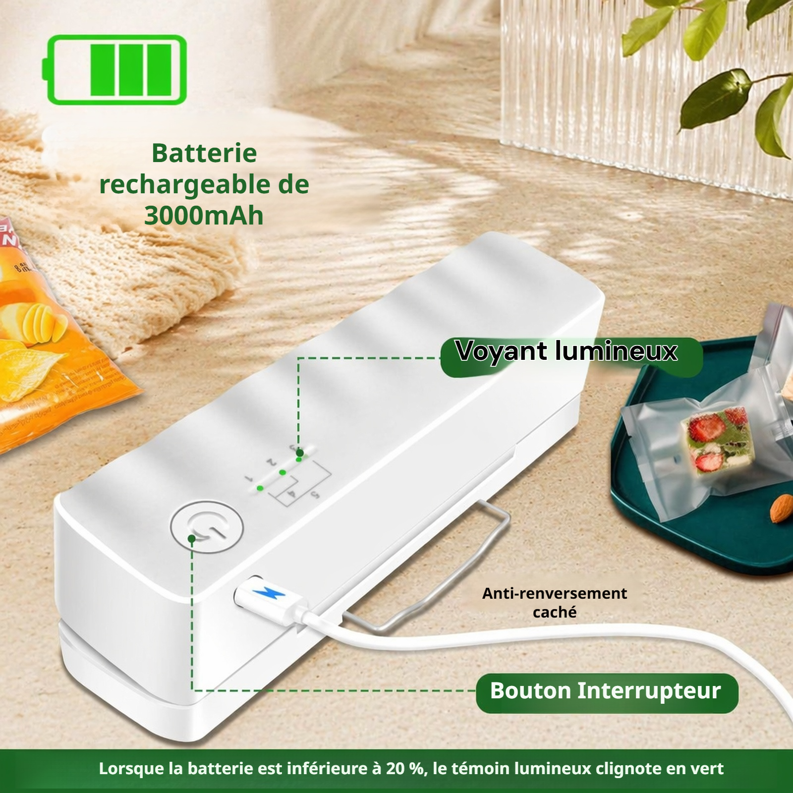 Scelleuse domestique design ergonomique