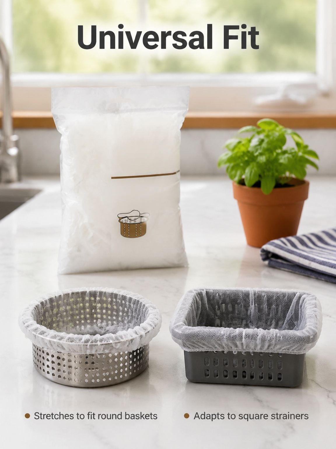 Compact and Lightweight Disposable Sink Strainer