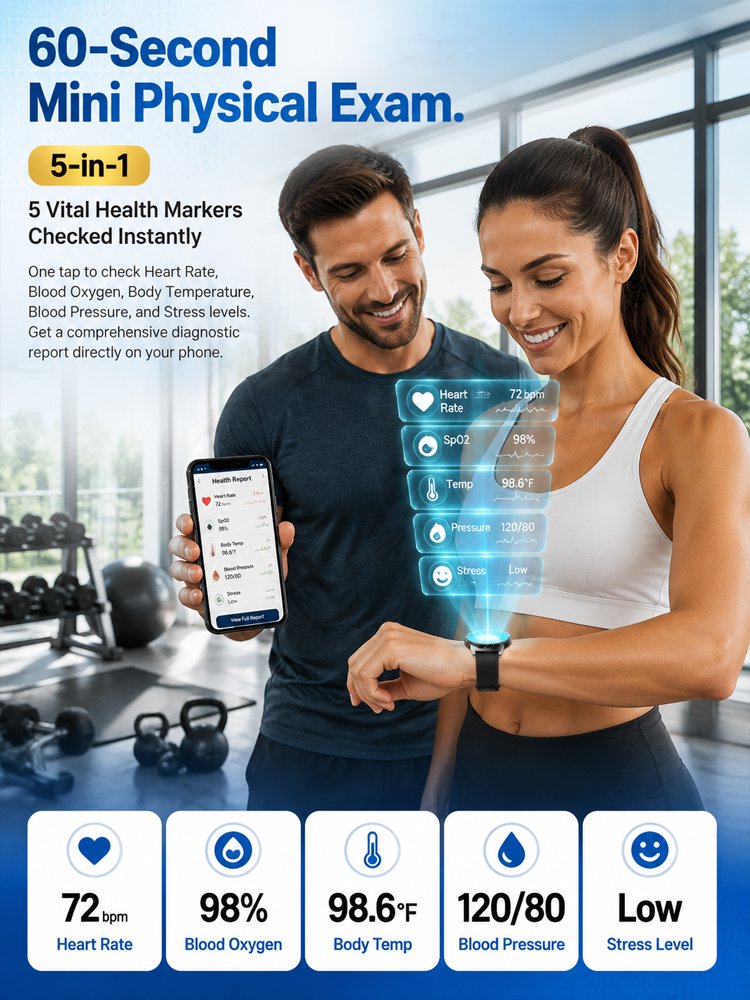 High-precision smart blood glucose monitoring watch