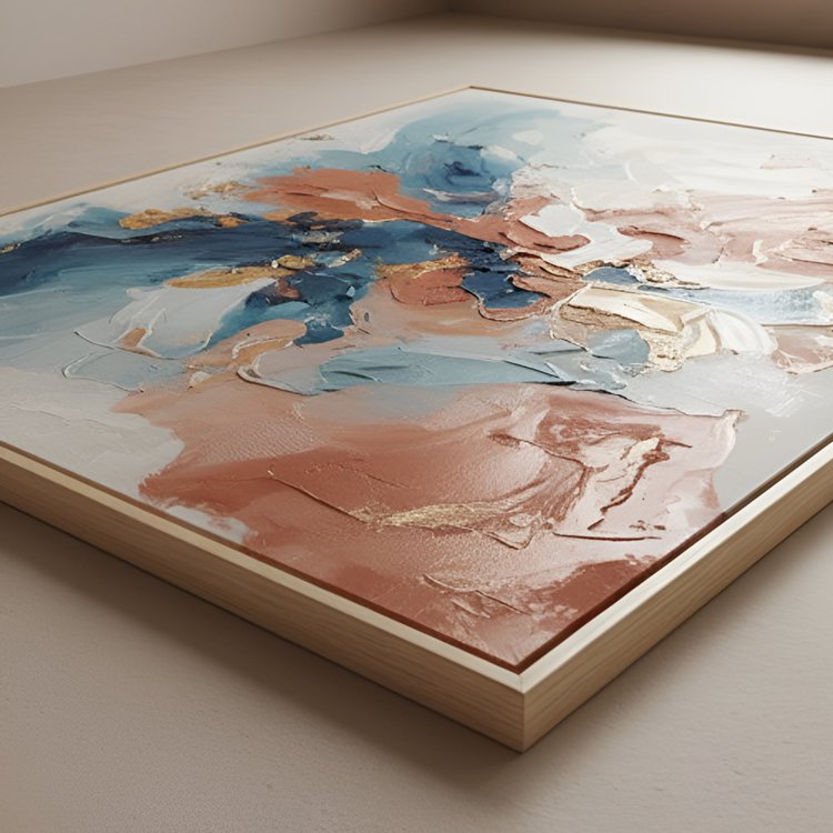 ภาพศิลปะติดผนังห้องนั่งเล่นสไตล์โมเดิร์น