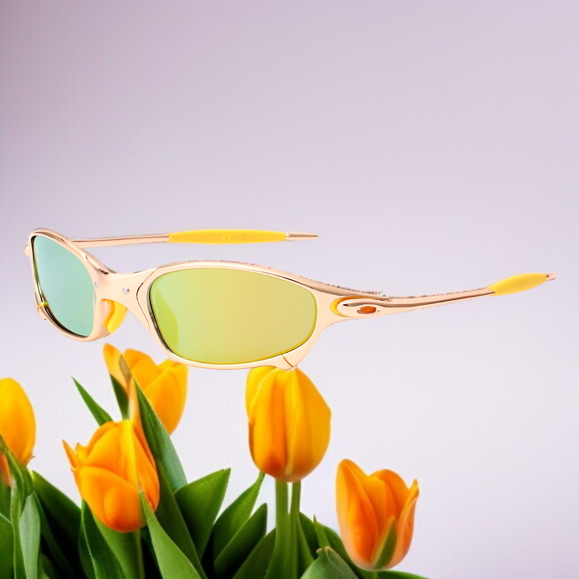 男性と女性のためのトレンディな偏光サングラス レトロなローズゴールドのトラベル ドライビング サングラス