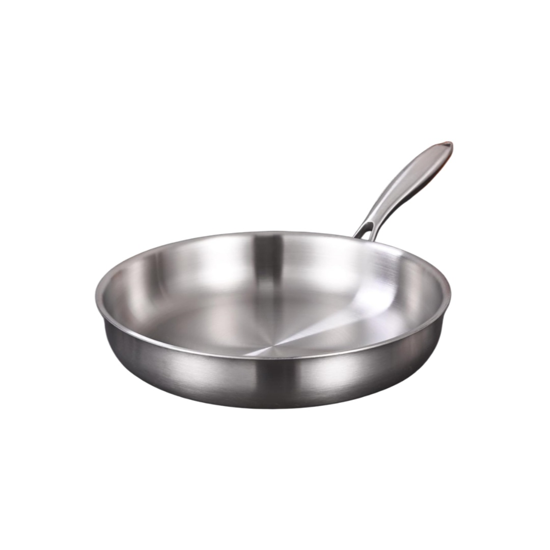 กระทะเหล็กหนาเคลือบสารกันติดสามชั้น