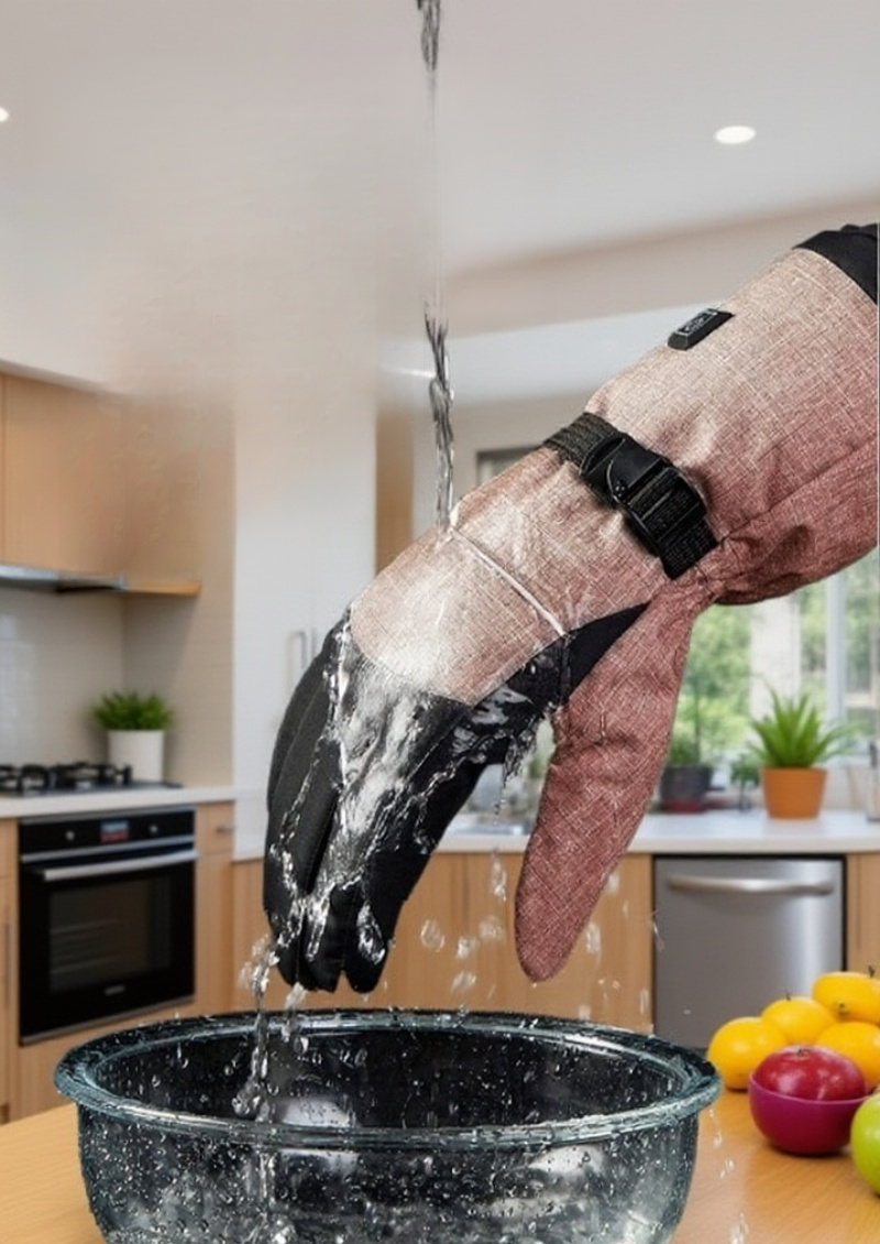 방수 기능을 강조한 스마트 가열 장갑