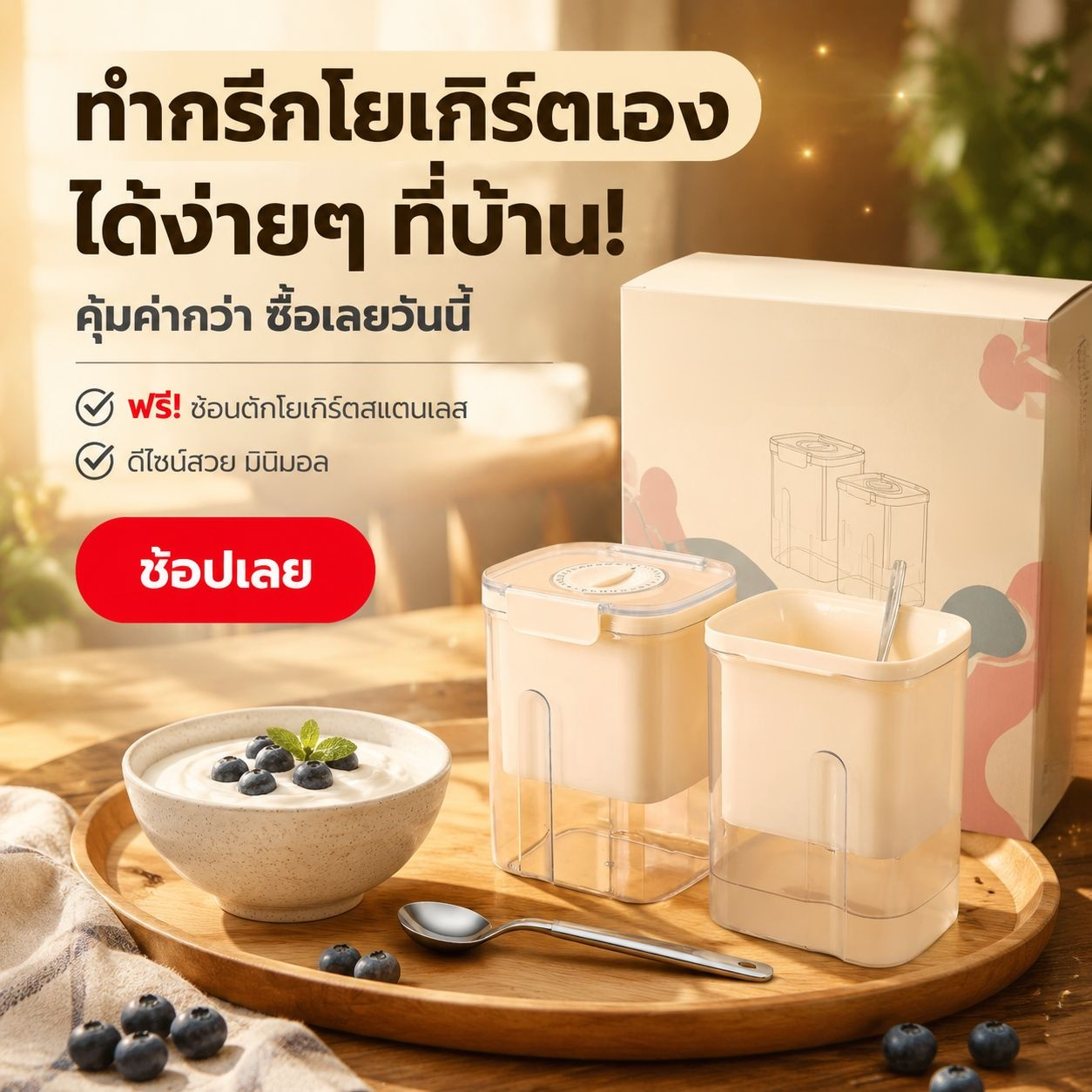 เครื่องทำโยเกิร์ตเย็น เครื่องกรองและแยกเวย์โยเกิร์ตอเนกประสงค์
