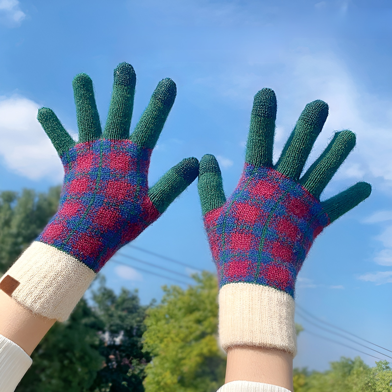 Guantes de punto