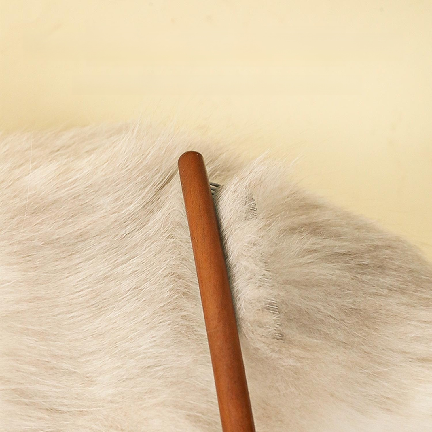 Dog Comb with Solid Wood Handle