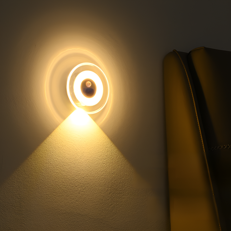 Reloj de luz nocturna con control remoto inteligente con sensor de cuerpo humano