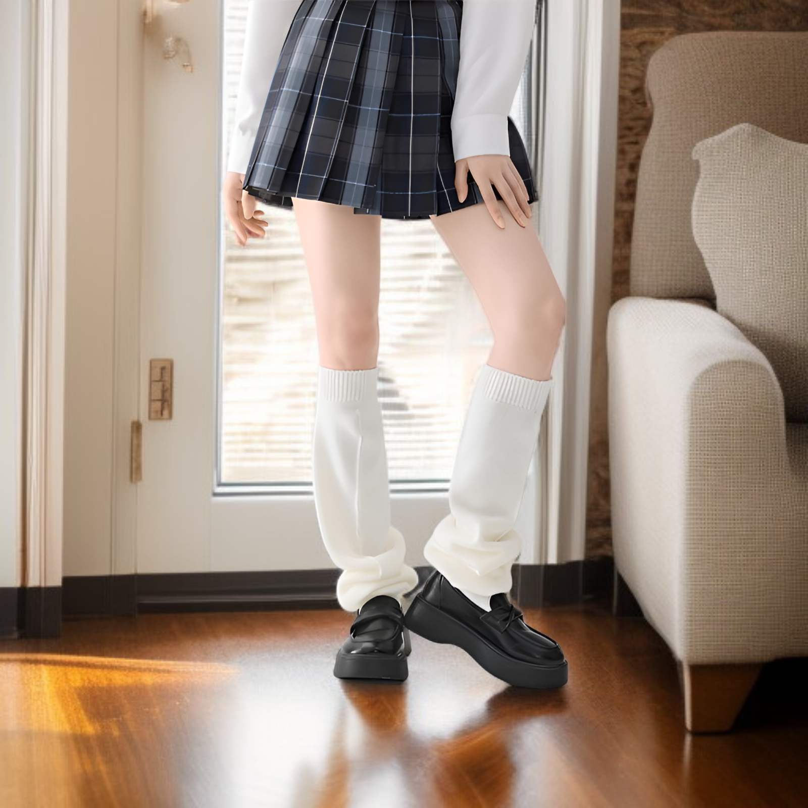 Fashion Pile Socks with Foot Cover