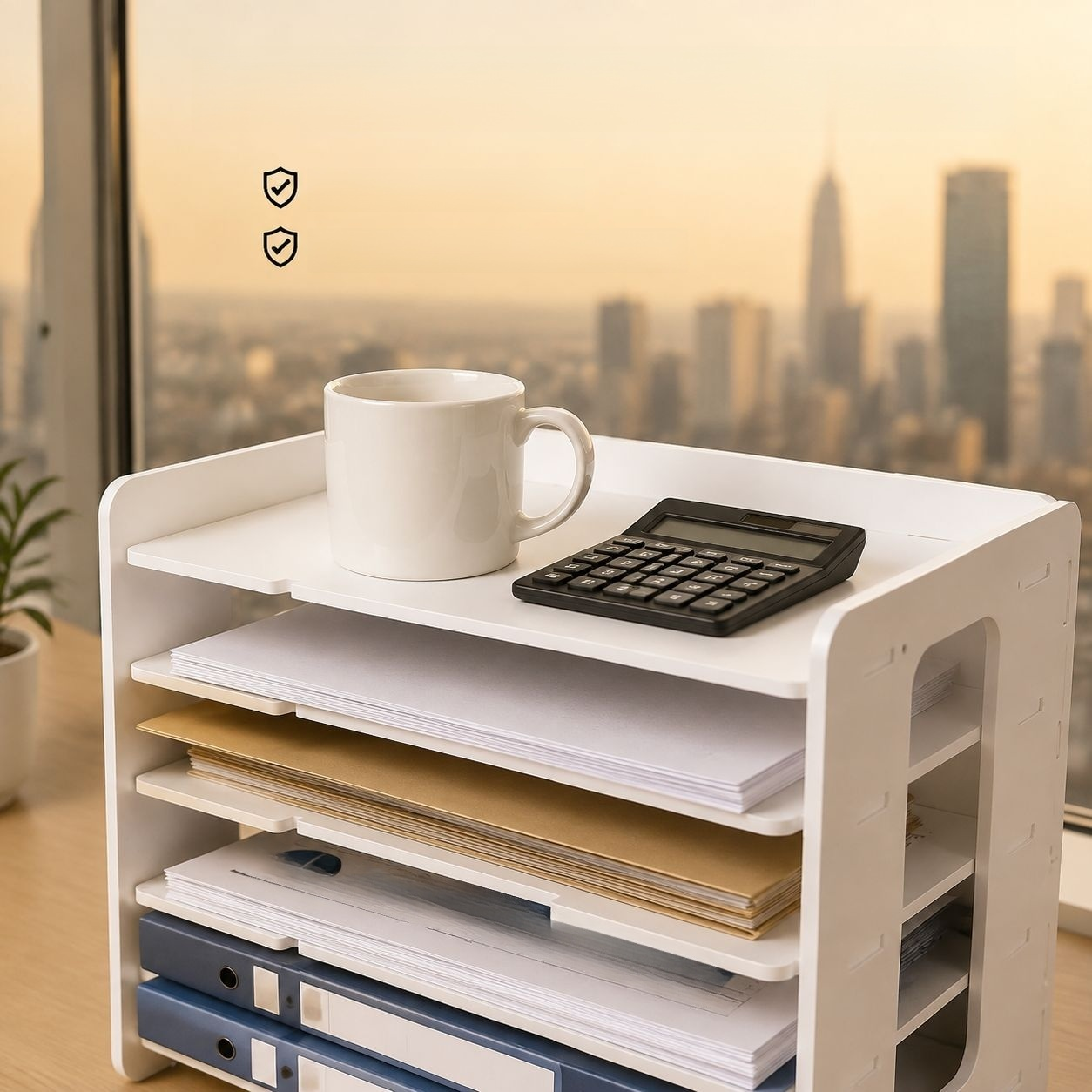 Étagère de rangement pour dossiers