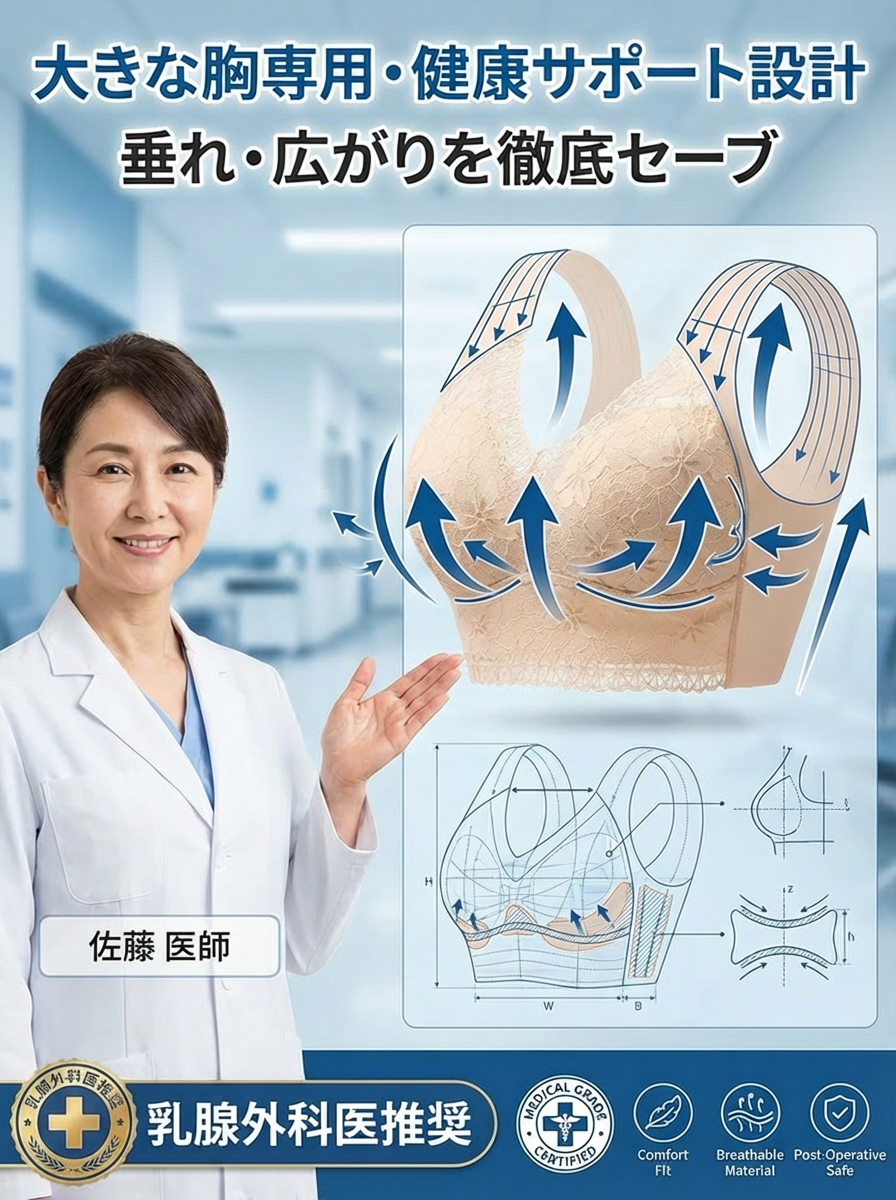 乳腺外科医監修✨「魔法の着痩せブラ」で瞬間−10kg見えの衝撃体験！
