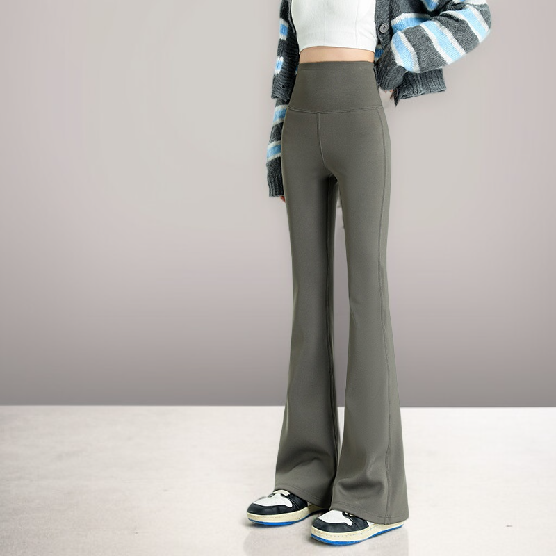 レディース スリミングフレアパンツ