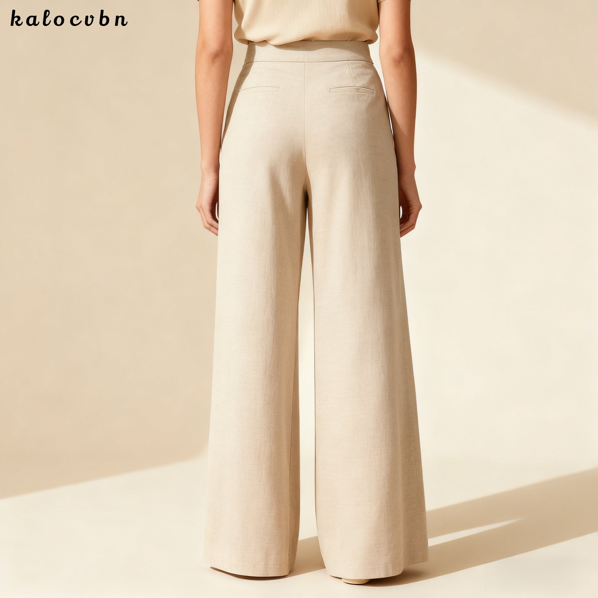 하이웨이스트 와이드 팬츠