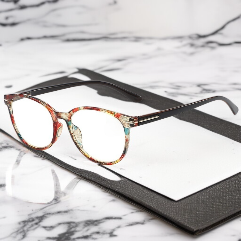 Detalle de las lentes de alta definición con protección azul