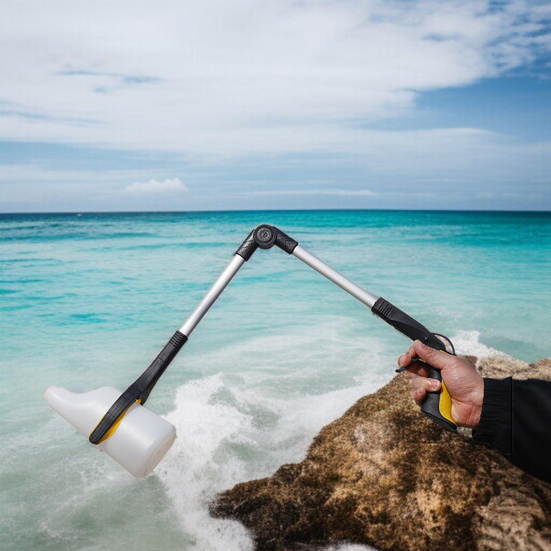 환경미화관 쓰레기집게 전용공구 긴 손잡이 접이식 수납 가능 위생적취공구