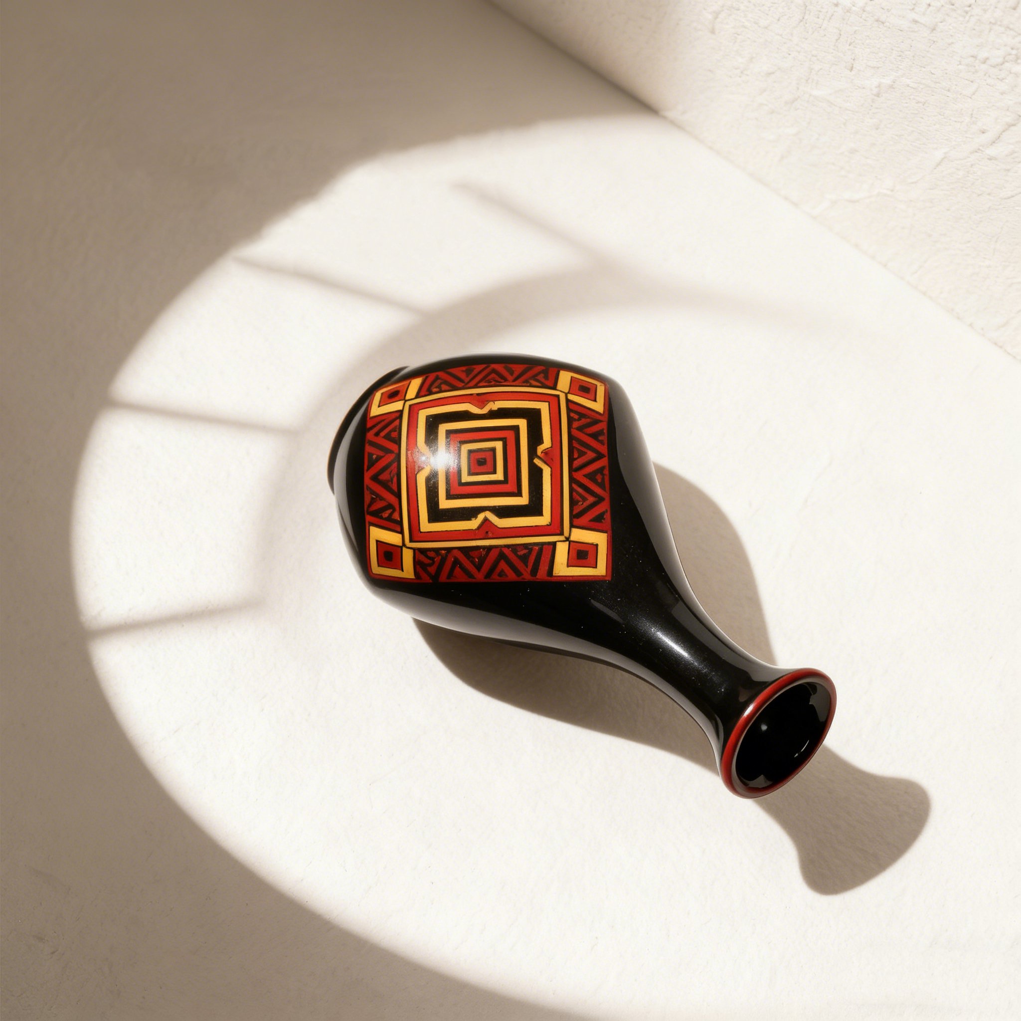  컬러 글레이즈 세라믹 꽃병 세트 (3개)