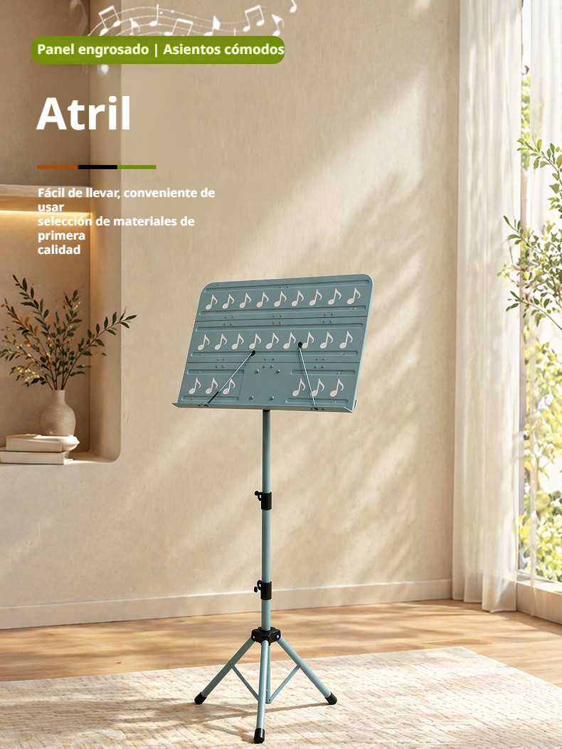 atril de música portátil y plegable para guitarra