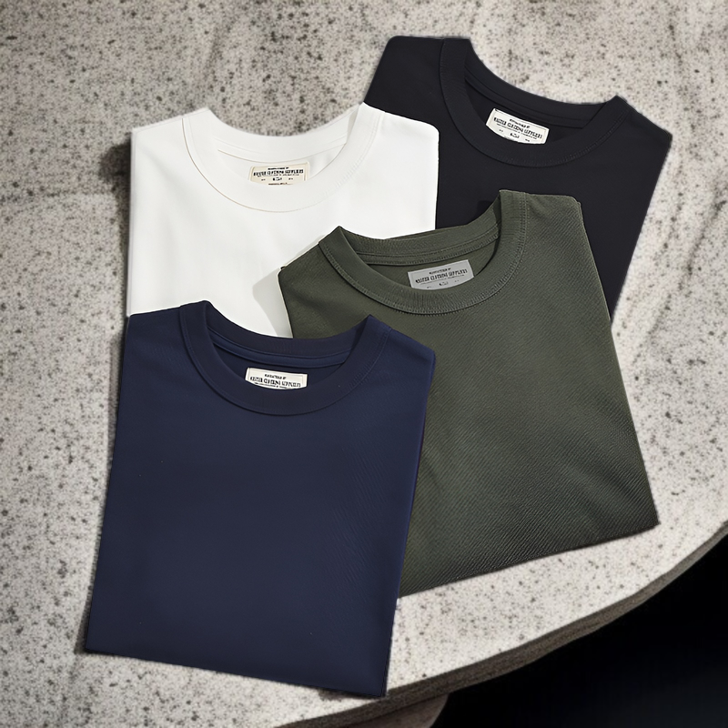 秋冬新作 280gヘビーウェイト無地長袖Tシャツ シンプルインナー